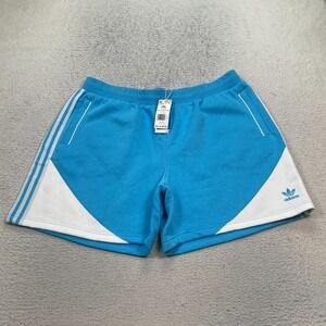 Adidas Originals SST Fleece Shorts Men's Size 2XL (Fits 40) Sky Rush 6" NWT